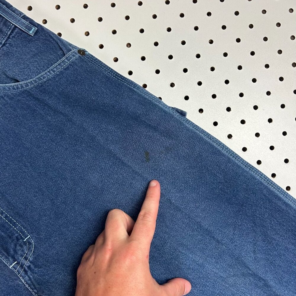 Dickies Carpenter Pants Jeans Size 36x34 Work Wear Blue Hammer Y2K 90s Skate - Picture 6 of 8